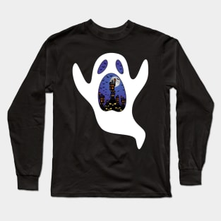 Ghostly Halloween Long Sleeve T-Shirt